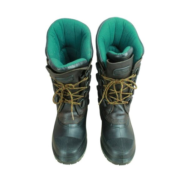 LL Bean Women’s Brown Leather Waterproof Insulated Duck Boots Size 7 - Picture 5 of 9